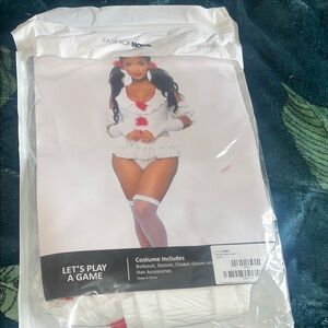 Fashion Nova White and Red Costume Set